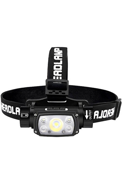 SUPERFIRE Φακός κεφαλής LED IPX4 με Μέγιστη Φωτεινότητα 640lm Κωδικός Κόκκινο...