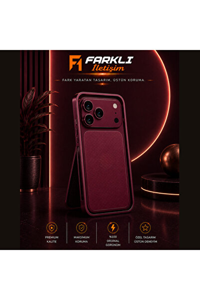 FARKLI İLETİŞİM İPH 14 PRO 18 PRO DÖNÜŞÜM SETİ ARKA KAPLAMA + ALÜMİNYUM YAN Ç...