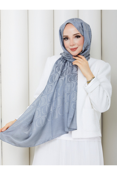 TOBAİ Ring Pattern Cotton Fiber Hijab Daily Soft Special Textured Lightweight...