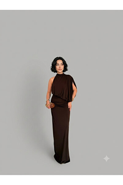 Rute butik One shoulder draped dress