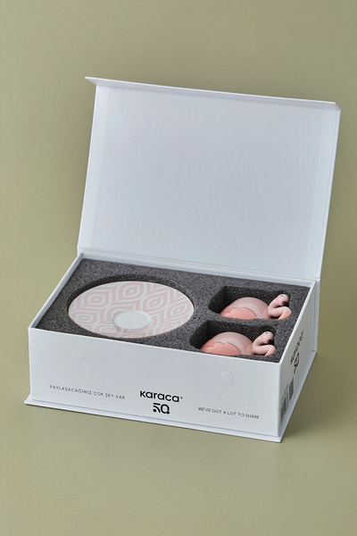 Karaca Flamingo 2 Kişilik Kahve Fincan Takımı 90 ml