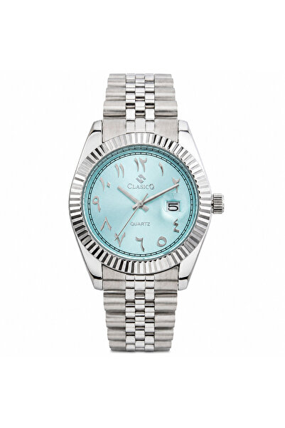 Clasico Royale Men's Luxury Watch – Arabic Numeral Dial, Fluted Bezel, Date D...