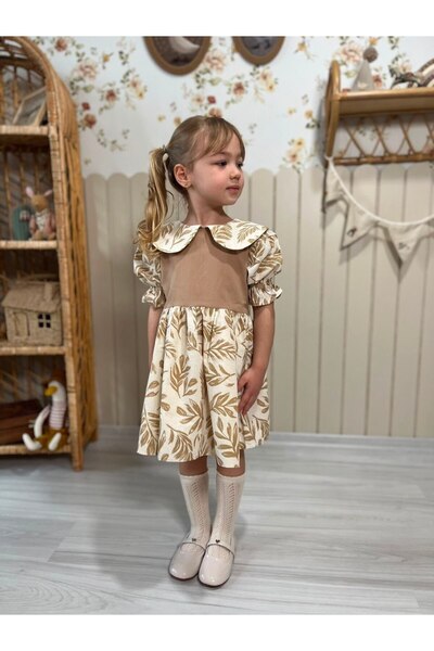 MİO Girl's Princess Lined Dress