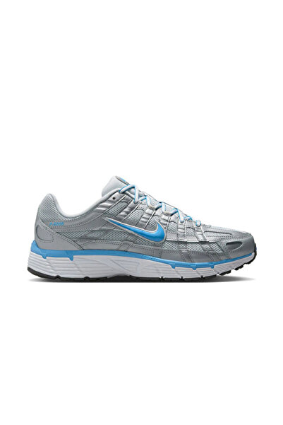 Nike P-6000 Retro Koşu Stili Günlük Spor Ayakkabı Metalik Gümüş / Mavi