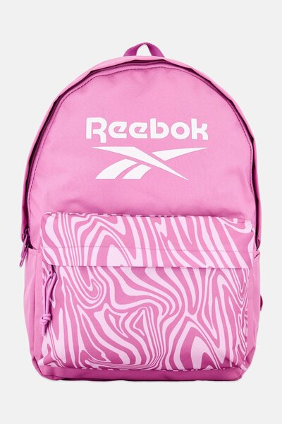 Reebok حقيبة ظهر نسائية بشعار ماركة، لون وردي
