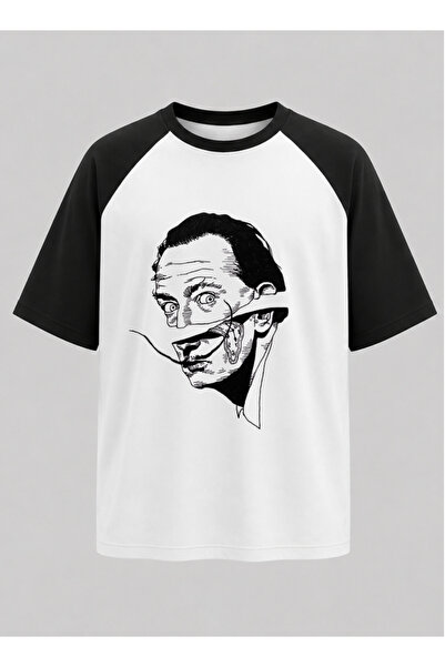 OPPPSSS Surreal Portrait Raglan Sleeve Unisex T-Shirt |   Modern Drawing Print