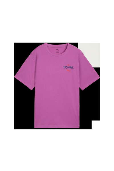 Puma WARDROBE ESS Graphic Tee Pembe Kadın T-Shirt & Polo