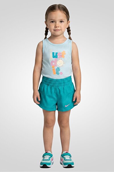 Nike Toddlers Girl 2 Pieces Graphic Print Top And Shorts Set, Multicolor