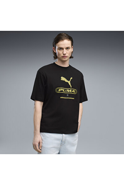 Puma Pánské sportovní tričko s grafickým potiskem ve stylu street boxy
