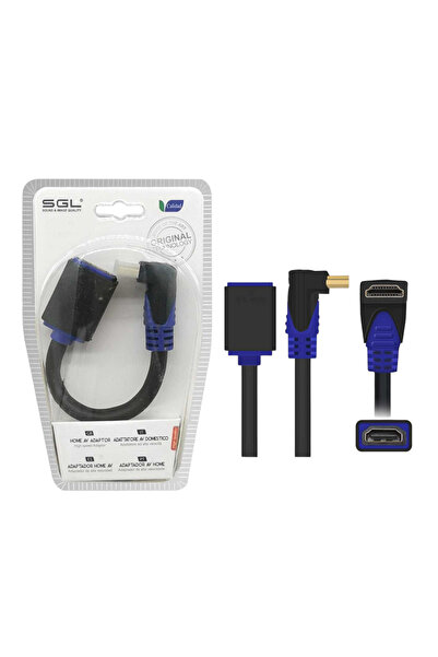 sgl Αντάπτορας καλώδιο HDMI γωνιακό 90° - A1592FC-02 - Male/Female - 098043