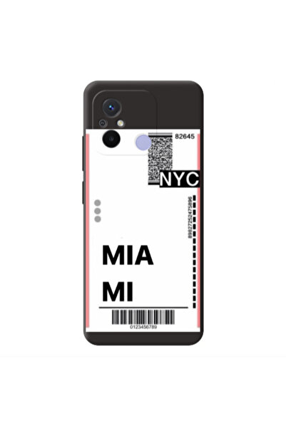 Other Xiaomi Redmi 12C Miami NYC Black Colored Silicone TPU Θήκη