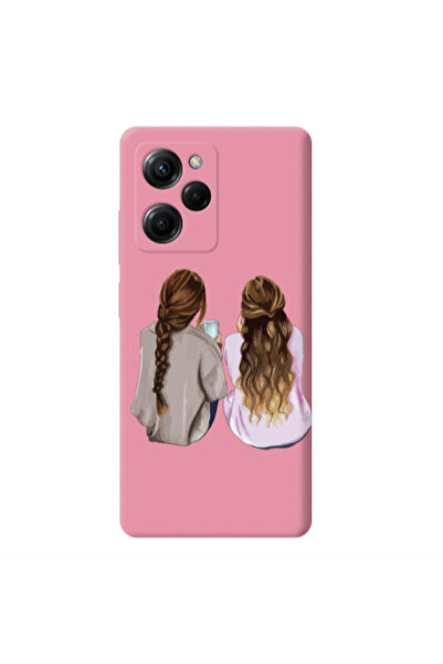 Other Xiaomi Poco X5 Pro Friends Pink Colored Silicone TPU Θήκη