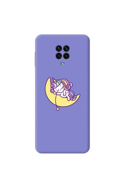 Other Xiaomi Redmi Note 9 Pro Sleeping horse Purple Colored Silicone TPU Θήκη