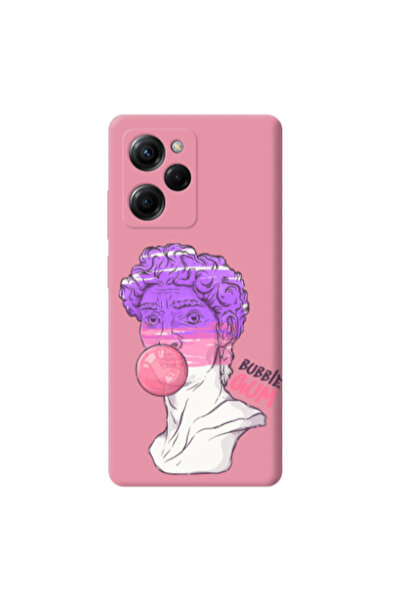 Other Xiaomi Poco X5 Pro Pin Bubble Pink Colored Silicone TPU Θήκη