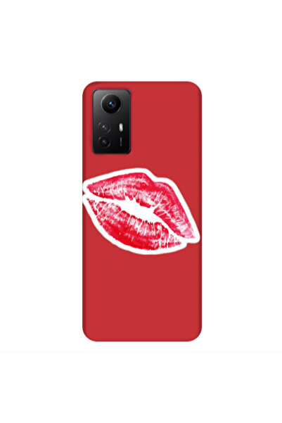 Other Xiaomi Redmi Note 12s Faint Kiss Red Colored Silicone TPU Θήκη