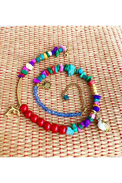 Handmade Κολιέ Δελφίνι Ουράνιο Τόξο