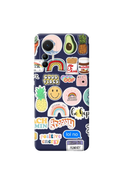 Other Xiaomi Mi 12 Lite Good vibes Dark blue Colored Silicone TPU Θήκη