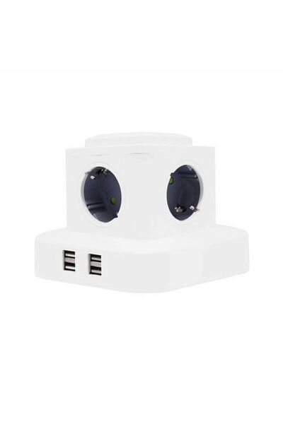 Tradesor Κάθετο πολύπριζο 4 θέσεων - Σούκο - 4USB - 3m - RC-G4P - 004239