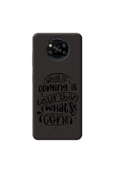 Other Xiaomi Poco X3 /X3 Pro What is coming Black Colored Silicone TPU Θήκη
