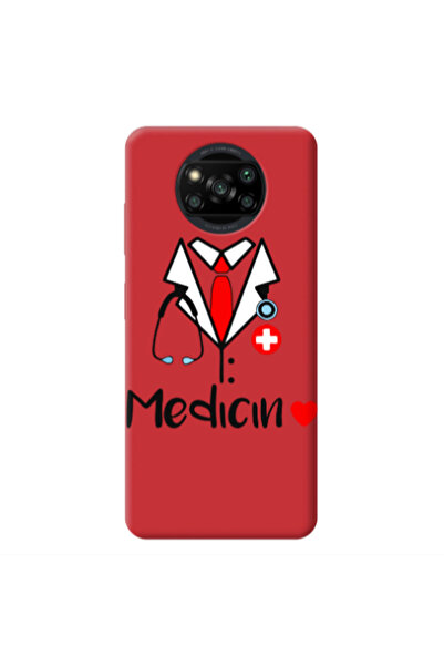 Other Xiaomi Poco X3 /X3 Pro Medicin Red Colored Silicone TPU Θήκη