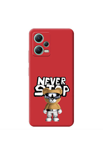 Other Xiaomi Redmi Note 12 Pro 5G Never stop Red Colored Silicone TPU Θήκη