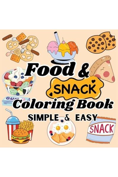 Harper Collins Food And Snacks Coloring Book Bold And Easy Coloring Book
