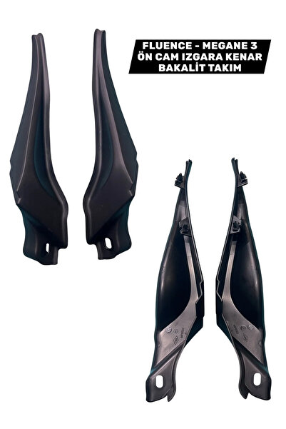 RMS MEGANE 3 / FLUENCE ÖN CAM IZGARA KENAR BAKALİT TAKIM (2ADET) 668630027R-6...