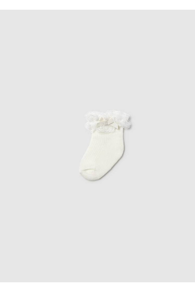 MAYORAL Baby Girl Tulle Detailed Socks White 9061