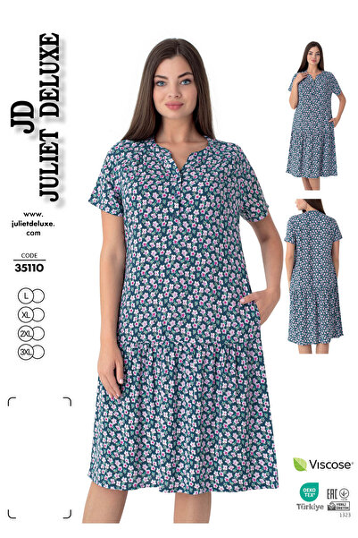 Juliet Deluxe Women's Woven Viscose Fabric Patterned Dress 35110