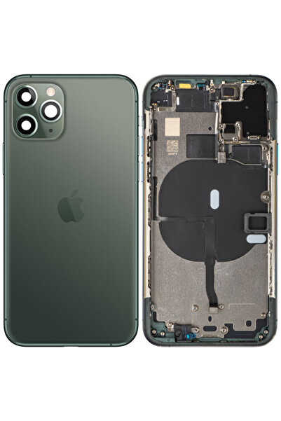 Apple Капак за батерия за iPhone 11 Pro, със среден корпус, полунощно зелен, ...