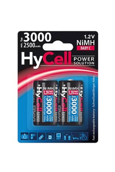 HYCELL Acumulator C 3000mAh, blister 2 bucati