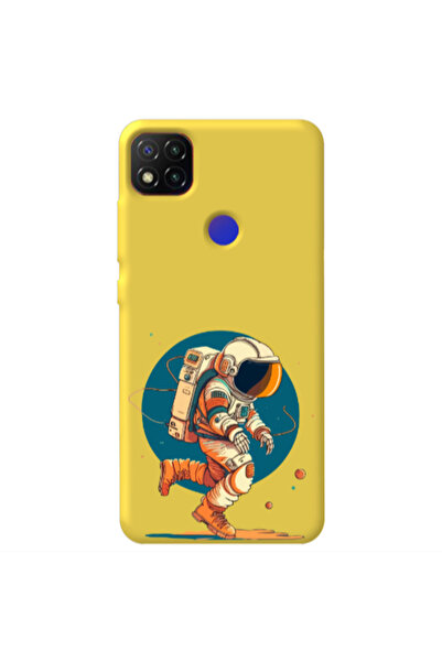 Other Xiaomi Redmi 9c Run Space Yellow Colored Silicone TPU Θήκη