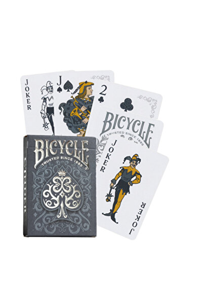 Bicycle Carti de joc, Bicycle, Plastic, 52 carti, Gri