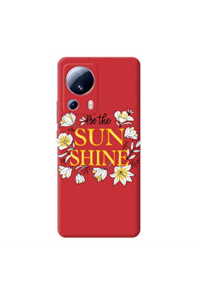 Other Xiaomi Mi 13 Lite Sun Shine Red Colored Silicone TPU Θήκη