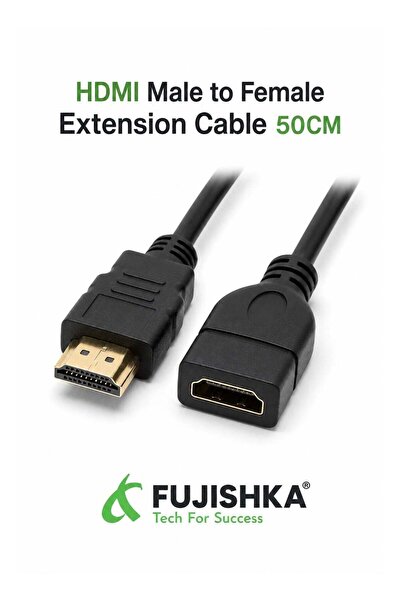 FUJISHKA HDMI Male to Female Extension Cable 50CM, HDMI Extension Cable Suita...