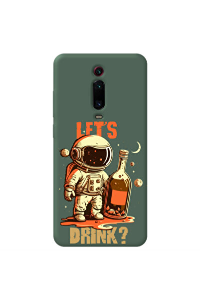 Other Xiaomi Mi 9T Pro Lets drink Dark Green Colored Silicone TPU Θήκη