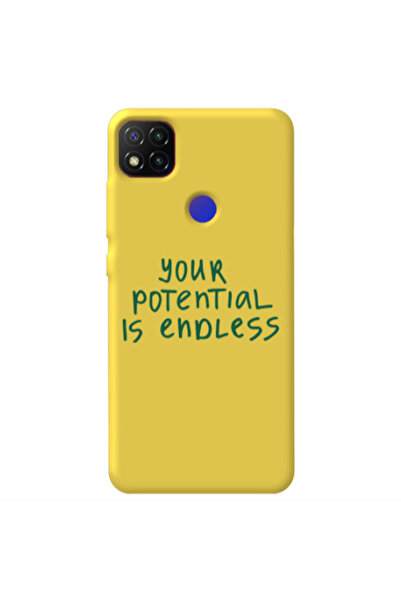 Other Xiaomi Redmi 9c Your potential is endless Yellow Colored Silicone TPU Θήκη