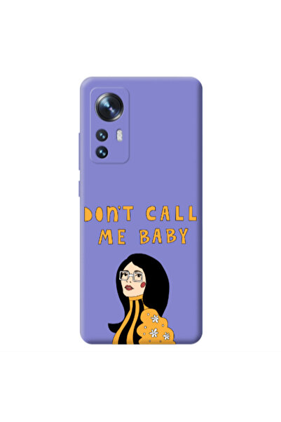 Other Xiaomi Mi 12 Call me baby Purple Colored Silicone TPU Θήκη