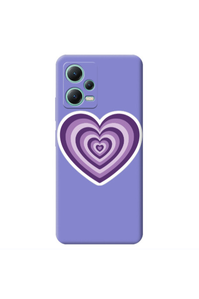 Other Xiaomi Redmi Note 12 Pro 5G My Heart Is Yours 2 Purple Colored Silicone...