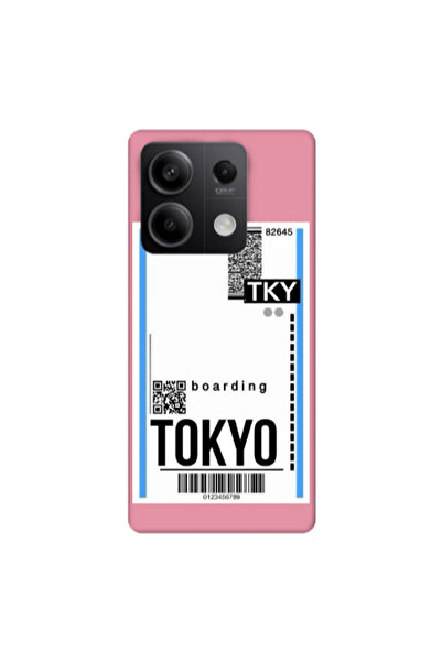 Other Xiaomi Redmi Note 13 5G Tokyo Boarding Pink Colored Silicone TPU Θήκη