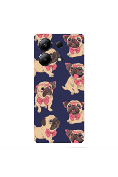 Other Xiaomi Redmi Note 13 4G Dog Spectacled Dark blue Colored Silicone TPU Θήκη