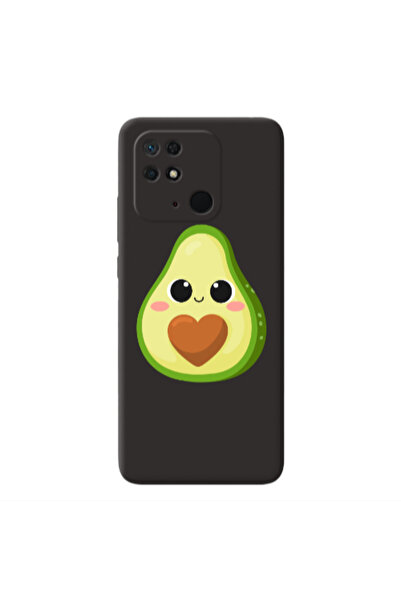 Other Xiaomi Redmi 10C Baby avocado Black Colored Silicone TPU Θήκη