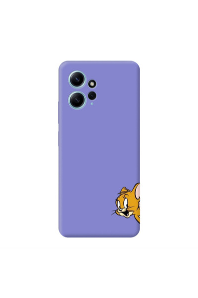 Other Xiaomi Redmi Note 12 4G Jerry 2 Purple Colored Silicone TPU Θήκη