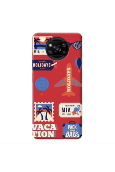 Other Xiaomi Poco X3 /X3 Pro Vacation Red Colored Silicone TPU Θήκη