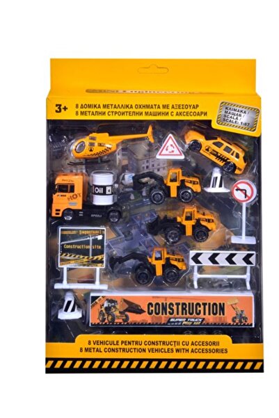 OEM Set vehicule de construcții și accesorii 1:87