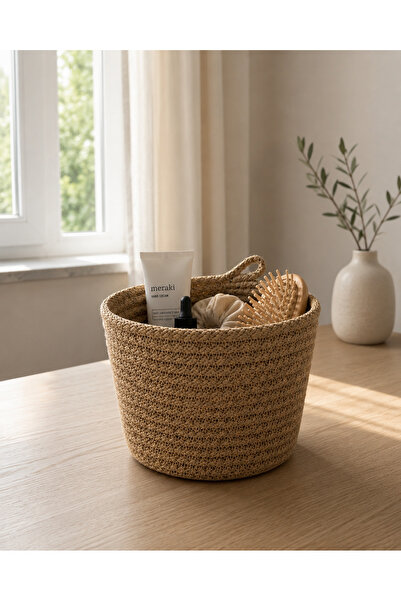 ÖRGÜM Coș decorativ multifuncțional, organizator, coș artizanal