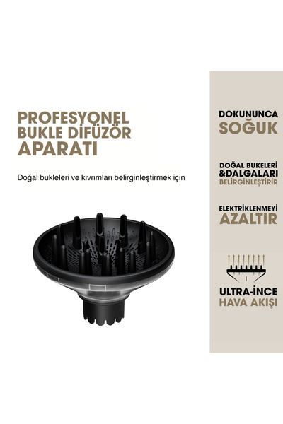 Ghd Profesyonel Kıvırcık Saç Difüzörü Siyah