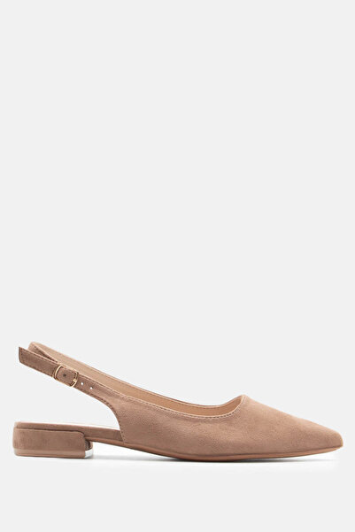 Luigi Μυτερές γόβες slingback με αγκράφα - Σκούρο μπεζ - 37