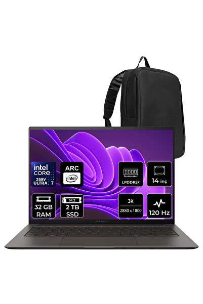 ASUS Zenbook S14 Intel Core Ultra 7 258V 32GB RAM 2TB SSD 14" 3K (2880x1800) ...