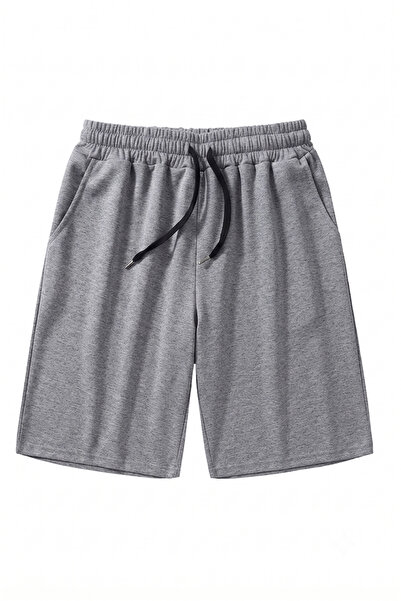 DASH WEAR Gray Plain Unisex Shorts